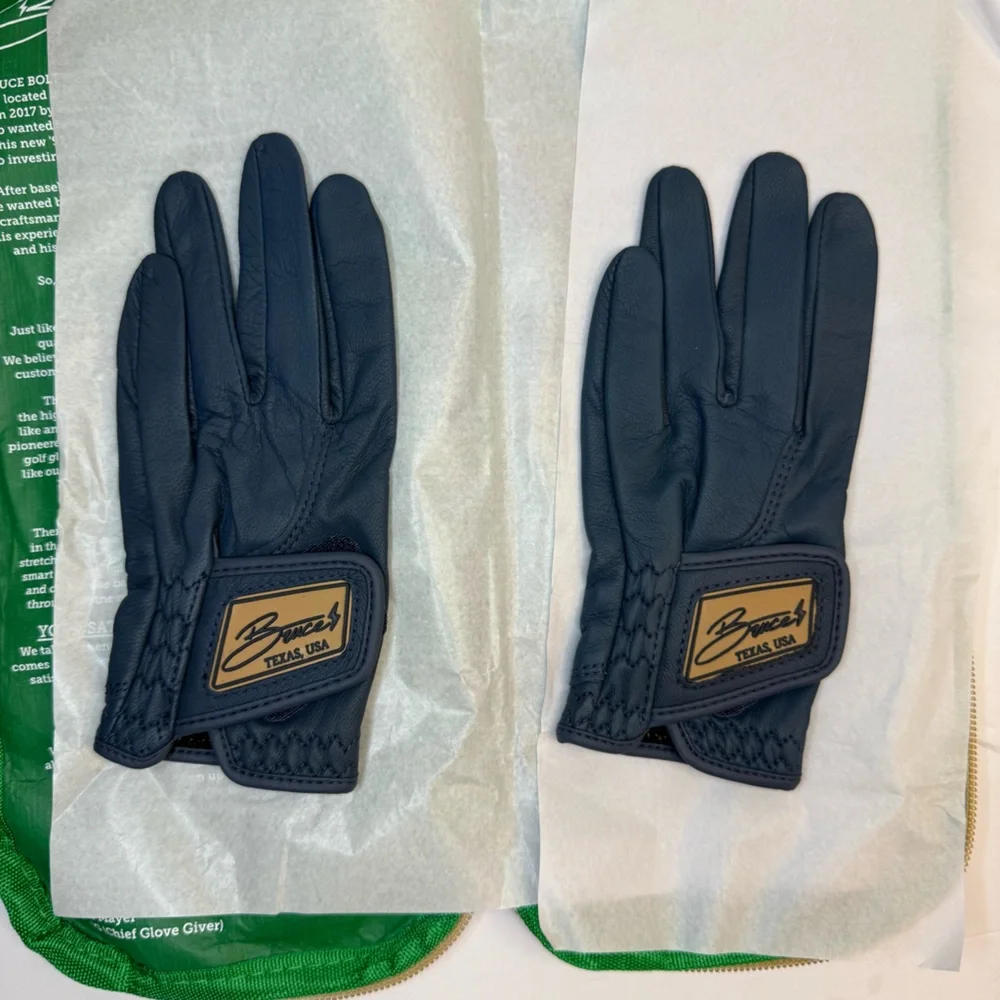 Bruce Bolt Original Series Golf Gloves Youth‎ Small Navy 2 Pack Left Hand NWT